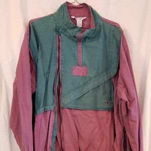 Vintage Champion Windbreaker Zip Up Athletic Jacket